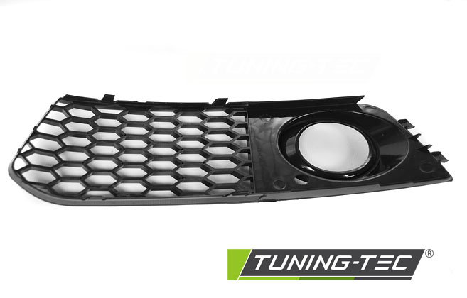 Fog Light Grilles Audi A4 B8 08-11 Glossy Black – náhľad 5