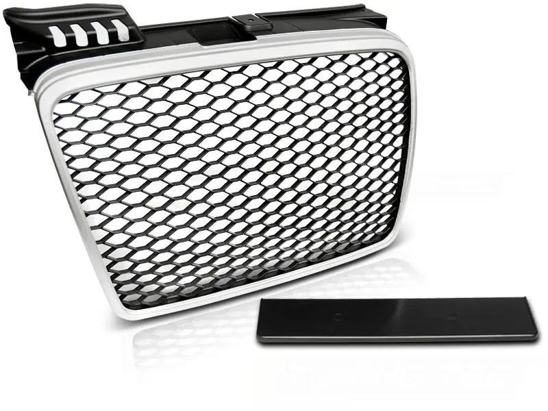 Front Grille Audi A4 (B7) 04-08 RS Style Silver