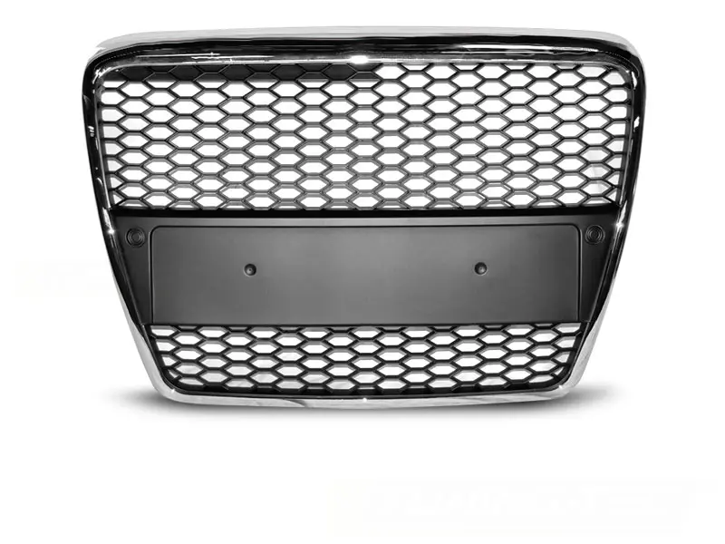 Front Grille Audi A6 C6 04-08 RS Style Chrome