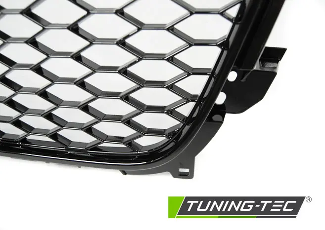 Front Grille Audi A4 B8 11-15 RS Style Glossy Black – náhľad 3