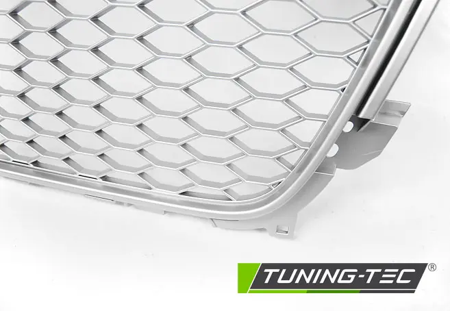 Front Grille Audi A4 B8 11-15 RS Style Silver – náhľad 3