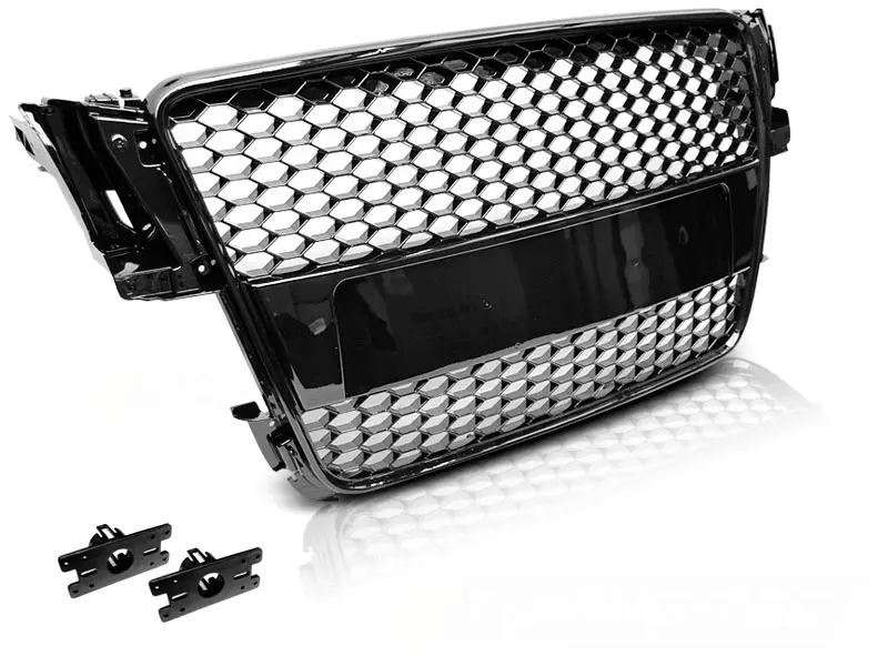 Front Grille Audi A5 07-11 RS Style Glossy Black