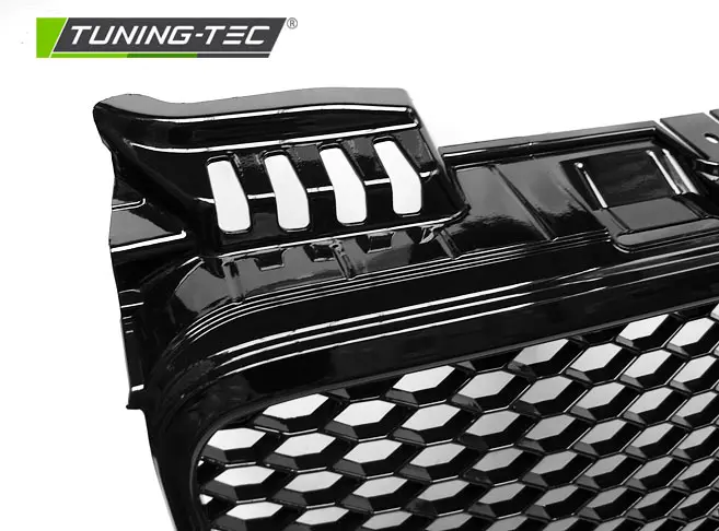Front Grille Audi A4 B7 04-08 RS Style Glossy Black – náhľad 4