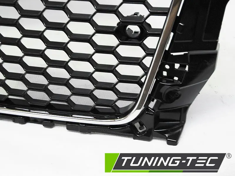 Front grille Audi A3 8V 12-16 RS3 Style Black Chrome – náhľad 4