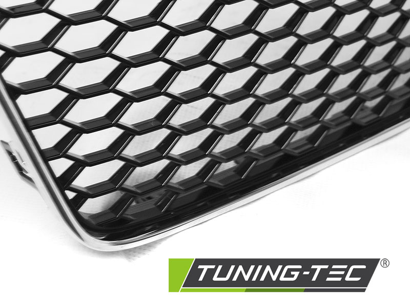 Front Grille RS5 Style Audi A5 11-16 Black Chrome – náhľad 3