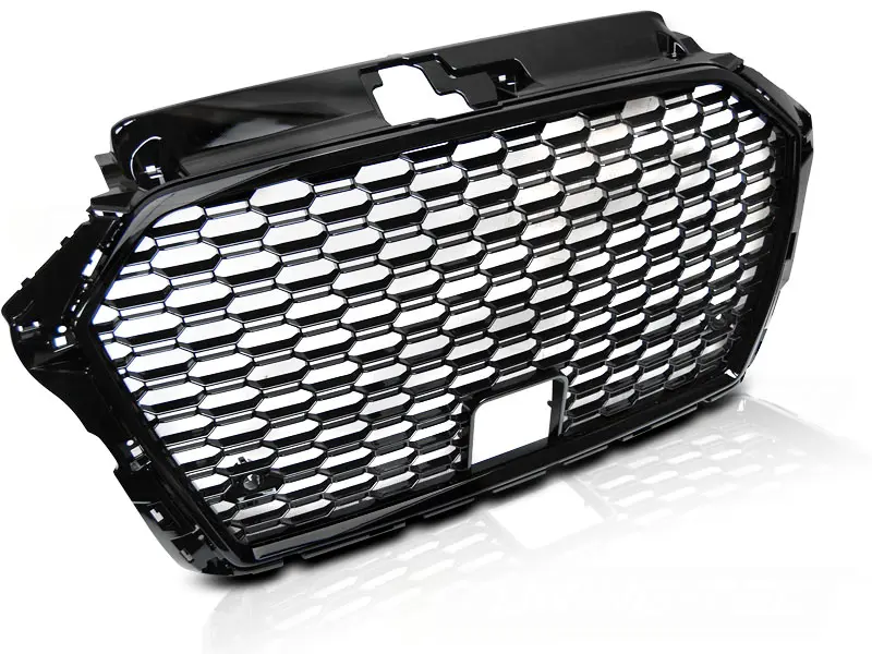 Front Grille Audi A3 8V 17- RS3 Style Glossy Black