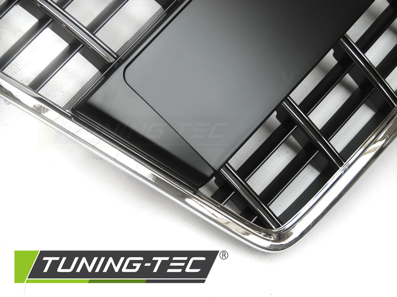 Front Grille S8 Look Audi A3 05-08 Black Chrome – náhľad 3