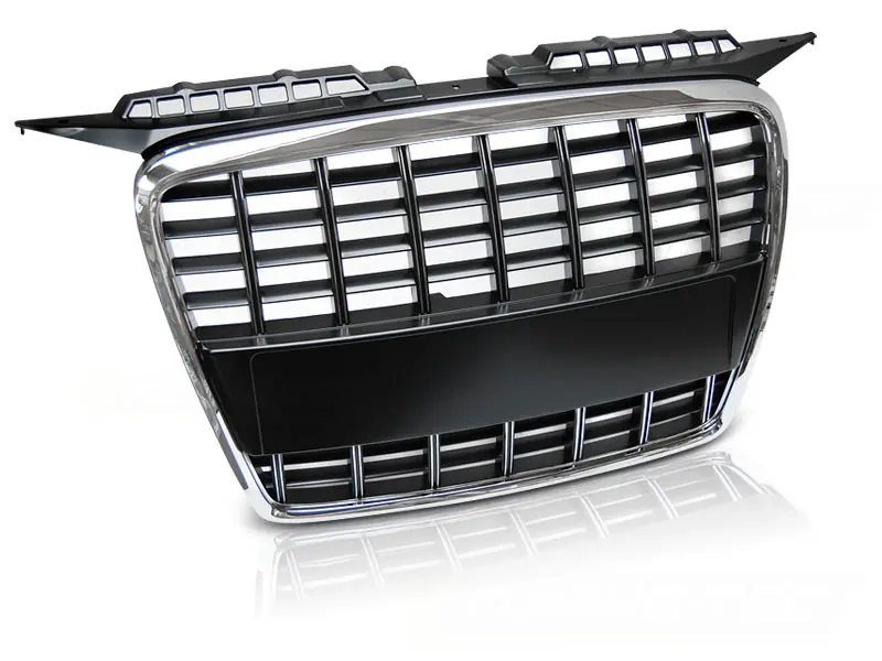 Front Grille S8 Look Audi A3 05-08 Black Chrome