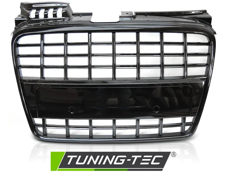 Front grille Audi A4 (B7) 04-08 S8 Look Glossy Black – náhľad 2