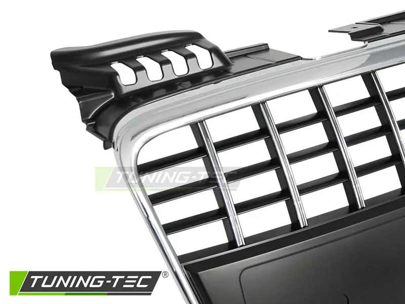 Front Grille Audi A4 B7 04-08 S8 Look Black Chrome – náhľad 3