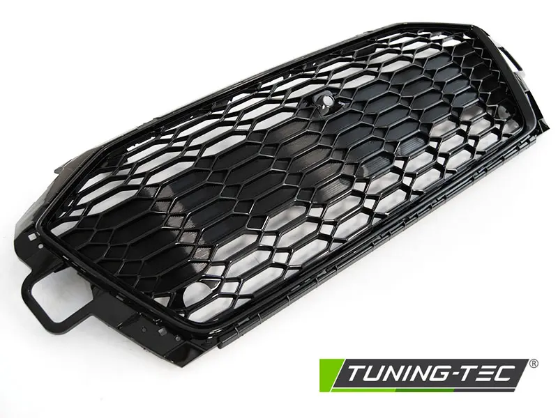 Front Grille Audi A4 B9 20-24 Glossy Black – náhľad 5