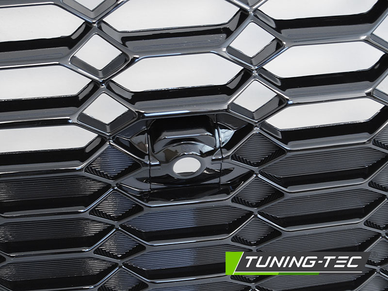 Front Grille Audi A4 B9 20-24 Glossy Black – náhľad 6