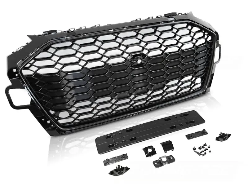 Front Grille Audi A4 B9 20-24 Glossy Black