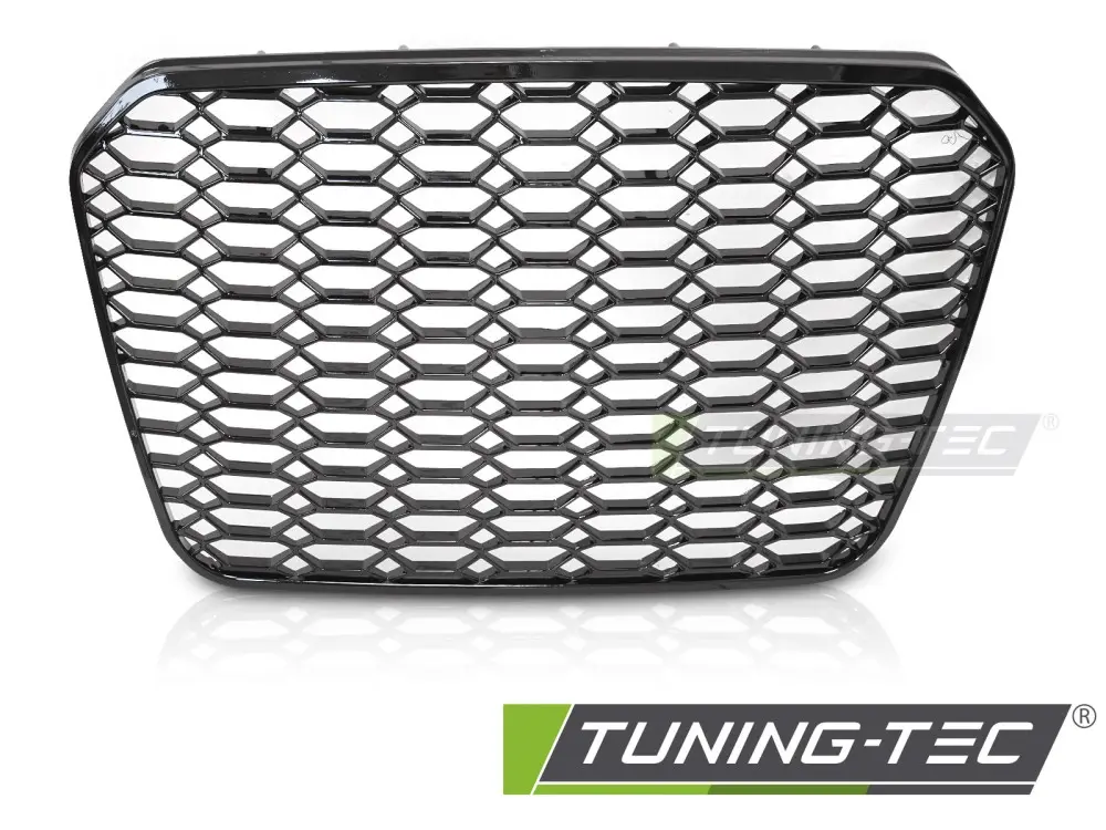 Front Grille Audi A6 C7 11-14 Sport Glossy Black – náhľad 4