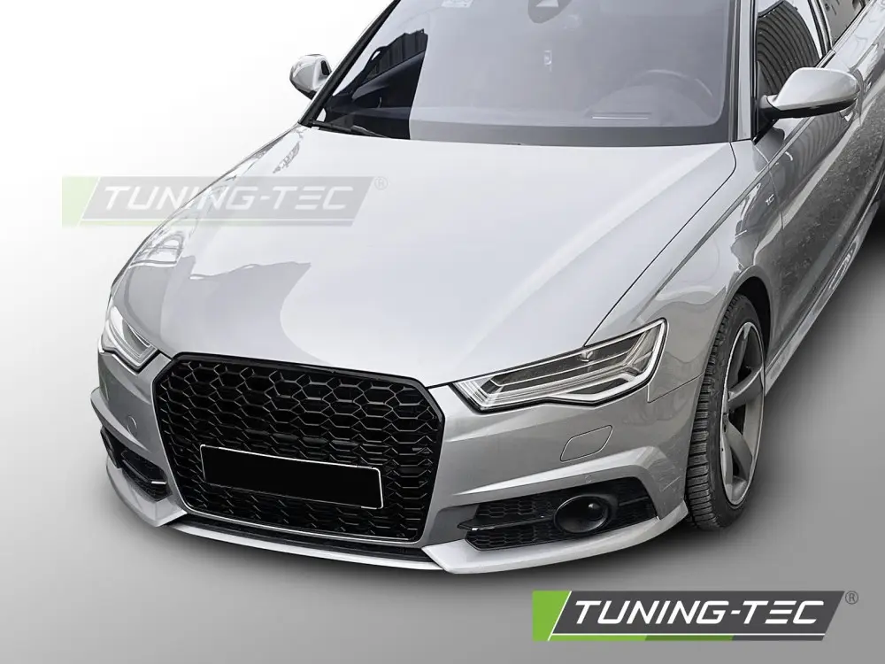 Front Grille Audi A6 C7 14-18 Sport Black – náhľad 2