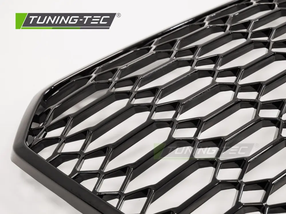 Front Grille Audi A6 C7 14-18 Sport Glossy Black – náhľad 5