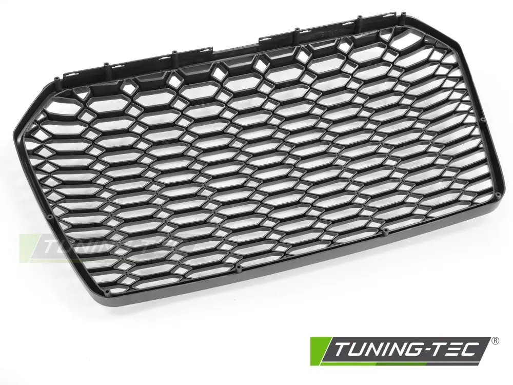 Front Grille Audi A6 C7 14-18 Sport Glossy Black – náhľad 8
