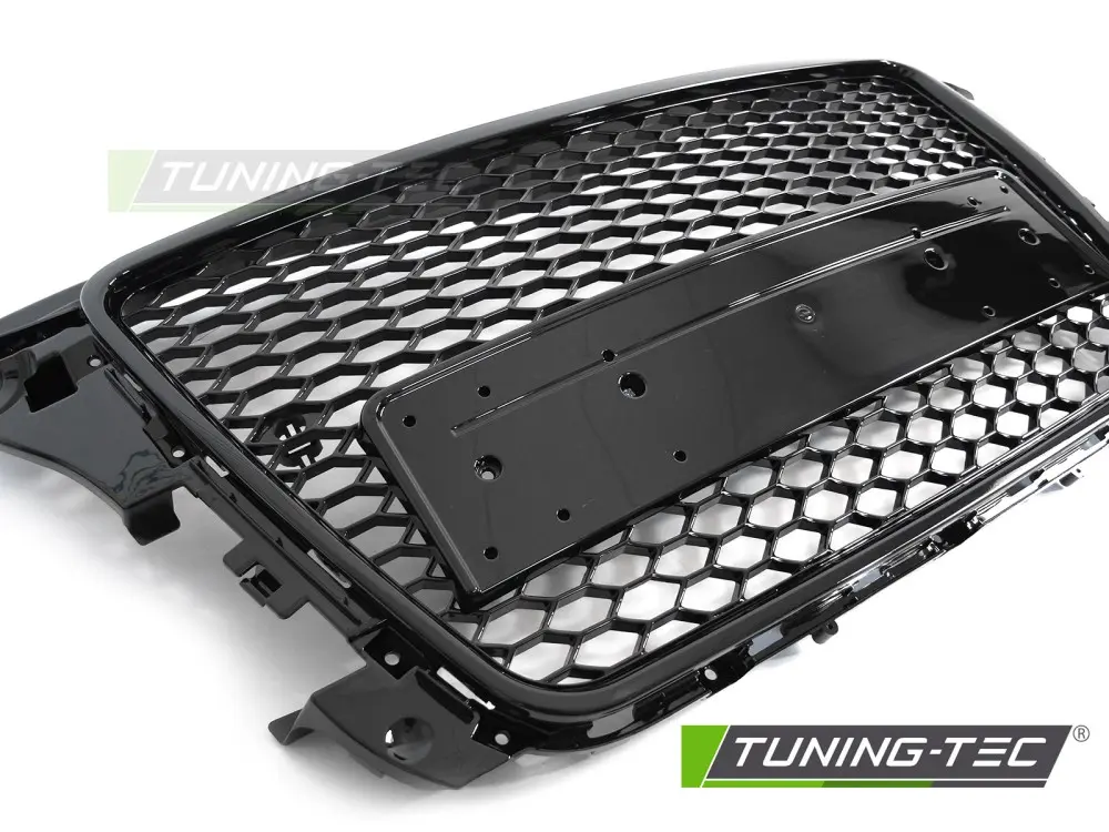 Front Grille Audi A3 08-12 Sport PDC Glossy Black – náhľad 3