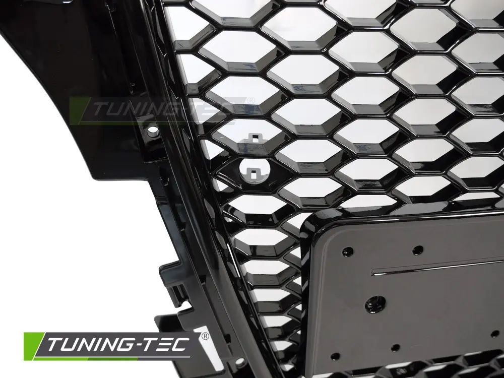 Front Grille Audi A3 08-12 Sport PDC Glossy Black – náhľad 4