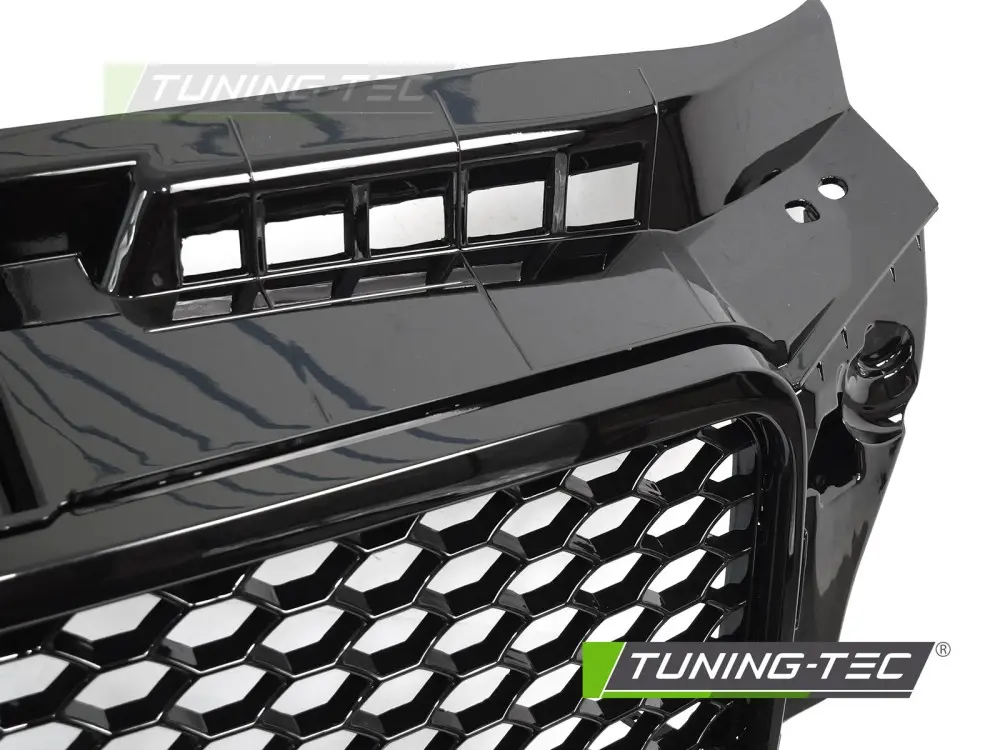 Front Grille Audi A3 08-12 Sport PDC Glossy Black – náhľad 5