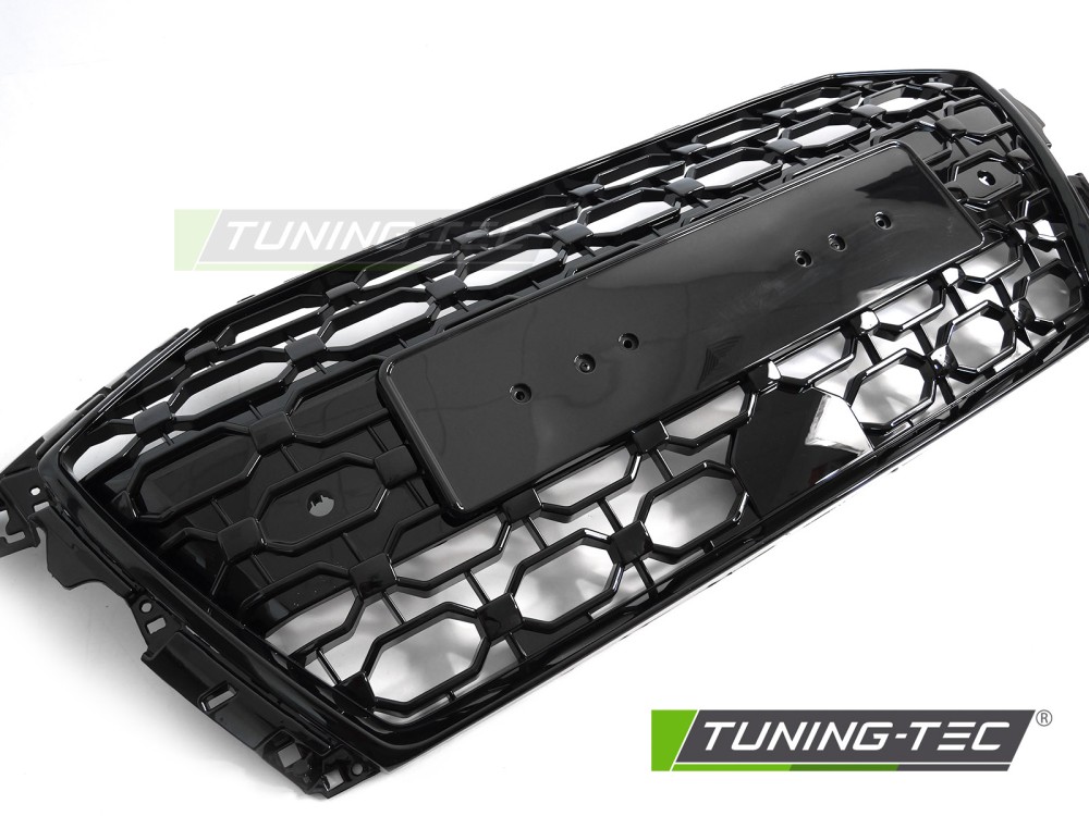 Front Grille Audi A3 8Y 19-24 PDC Glossy Black – náhľad 3