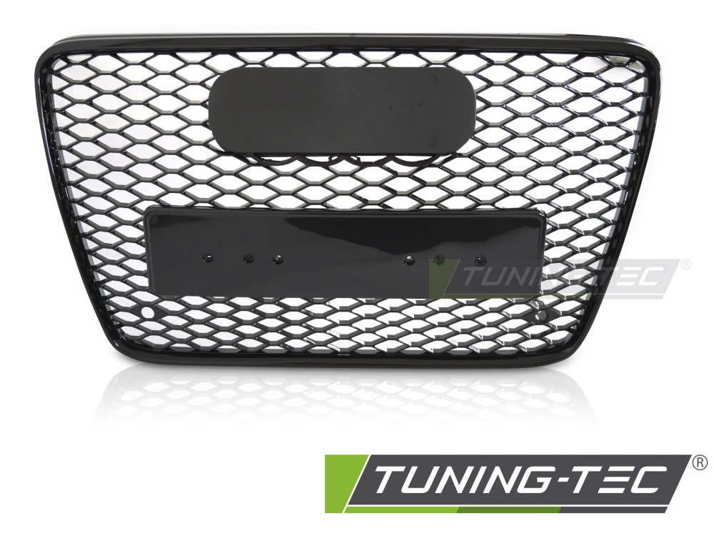 Front Grille Audi Q7 4L 05-15 PDC Glossy Black – náhľad 2