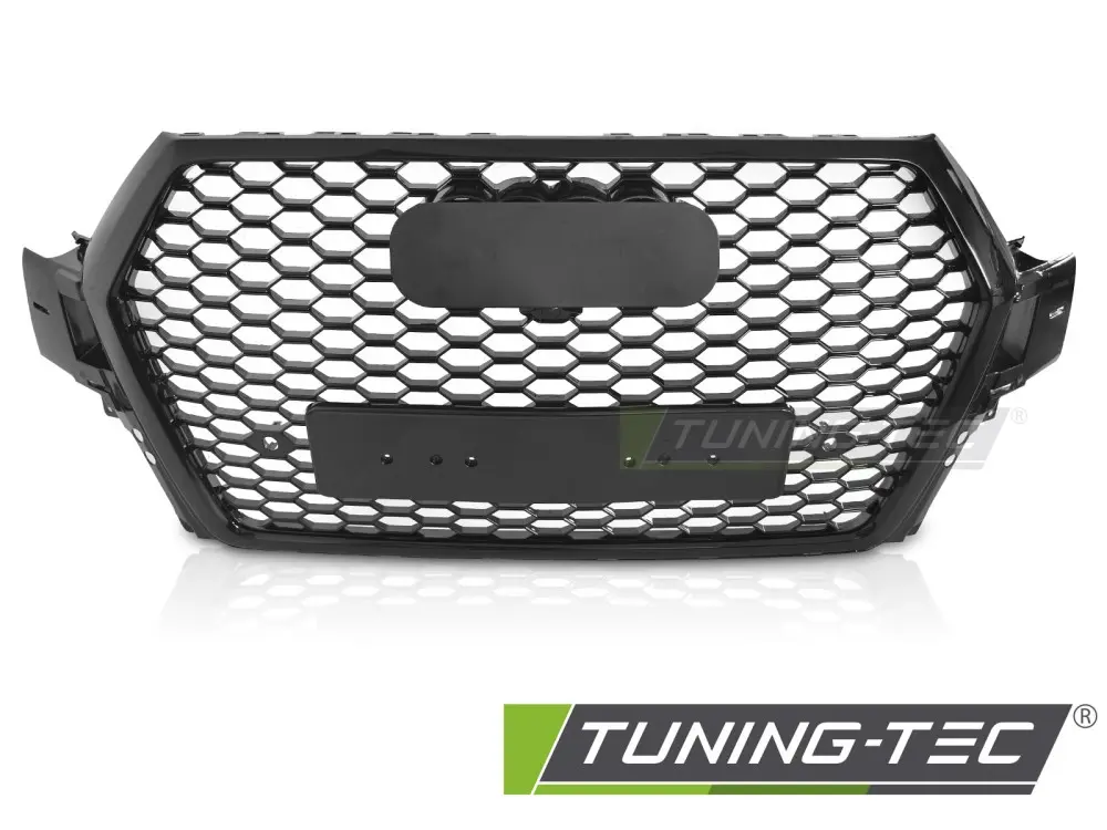Front Grille Audi Q7 4M 15-19 PDC Glossy Black – náhľad 2
