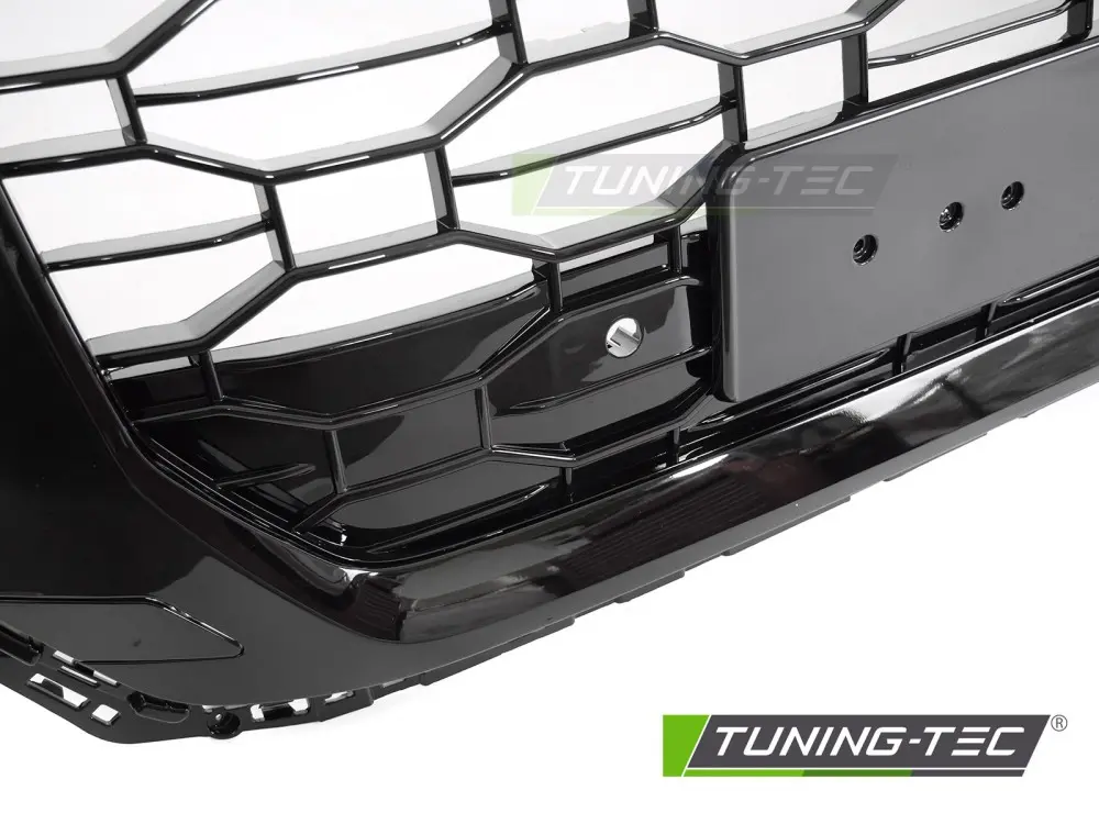 Front Grille Audi Q8 18-23 Glossy Black – náhľad 3