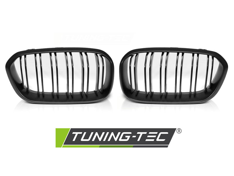 Front Grille BMW F20/F21 LCI 15-18 Double Bar Matte Black – náhľad 2