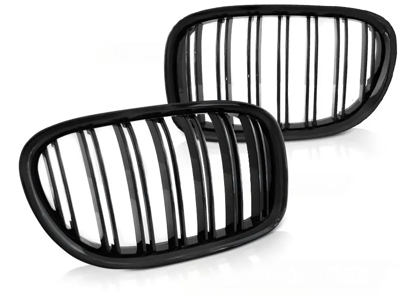 Front Grille BMW F01 09-15 Double Bar Glossy Black