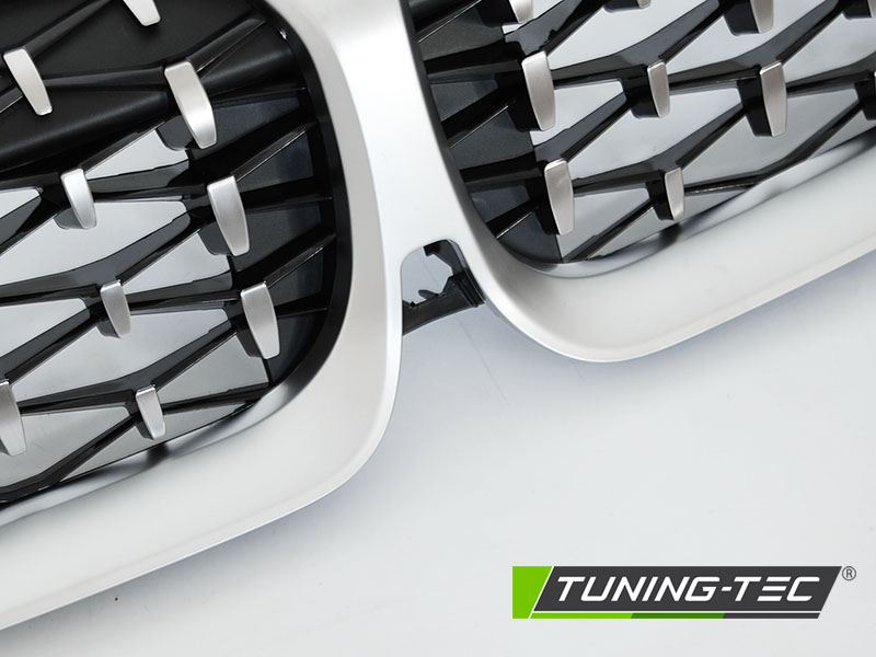Front Grille BMW G20 G21 Diamond Silver – náhľad 4