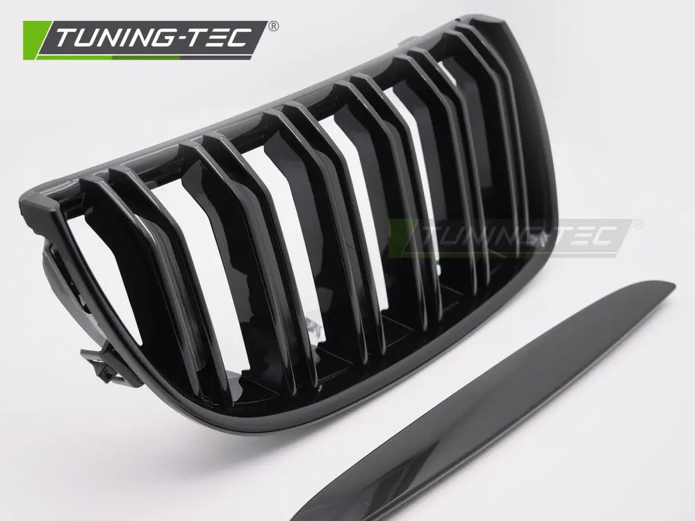 Front Grille BMW E90 E91 05-08 Glossy Black – náhľad 4