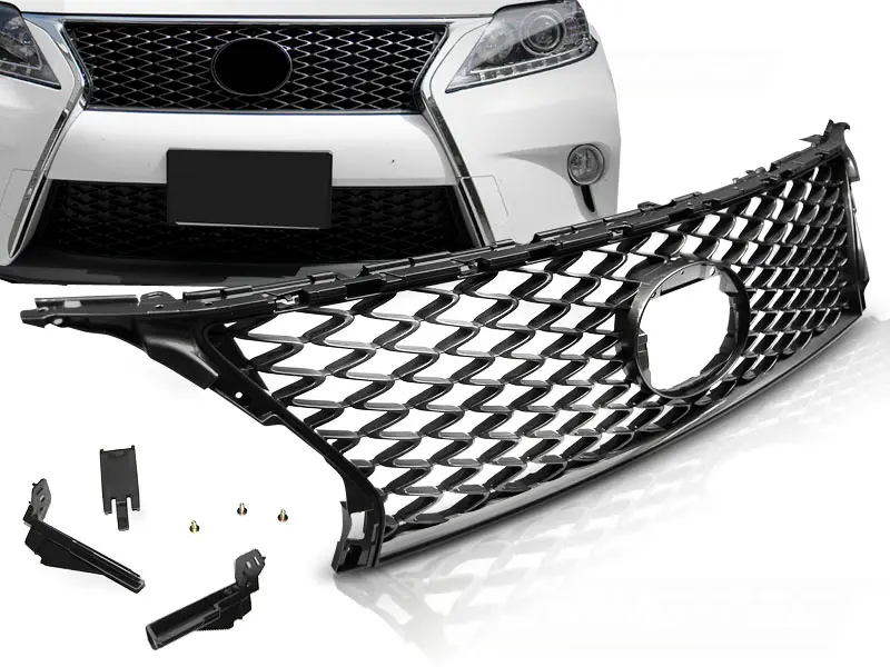 Front Grille Lexus RX 350 12-15 Glossy Dark Grey Sport
