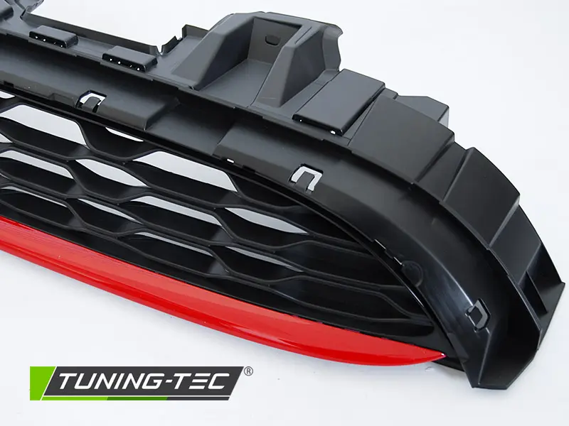Front Grille MINI Cooper F55 F56 F57 14-21 Red Black – náhľad 4