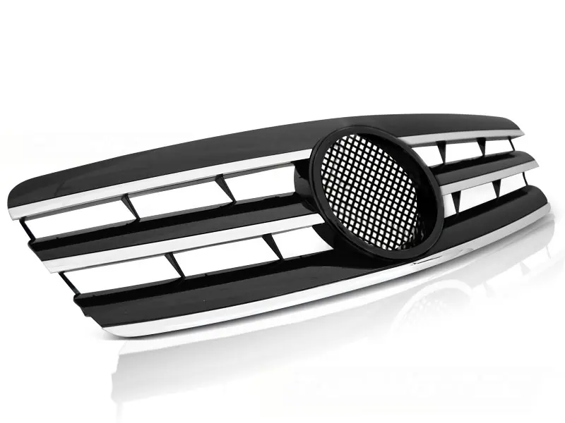 Front Grille Mercedes W203 00-07 CL Style Black Chrome