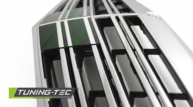 Front Grille Mercedes W221 09-13 Black Chrome – náhľad 3