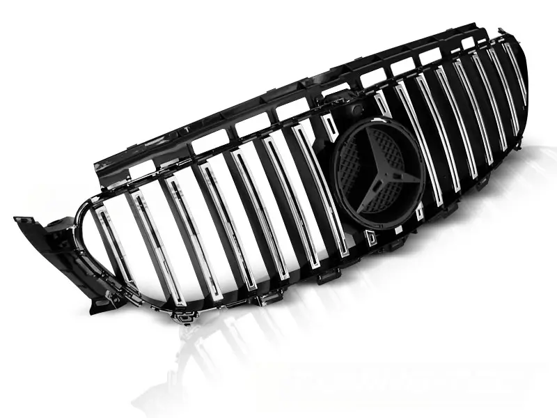 Front Grille Mercedes W213 16-19 Black Chrome