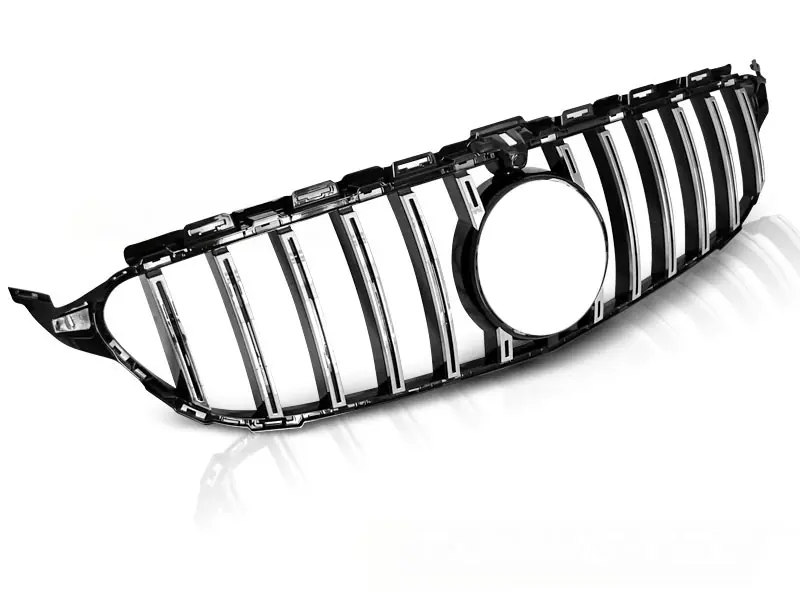 Front Grille Mercedes W205 18-23 GT Black Chrome