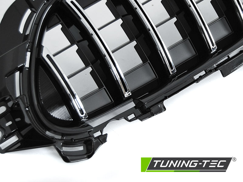 Front Grille Mercedes W213 20-23 Black Chrome – náhľad 5