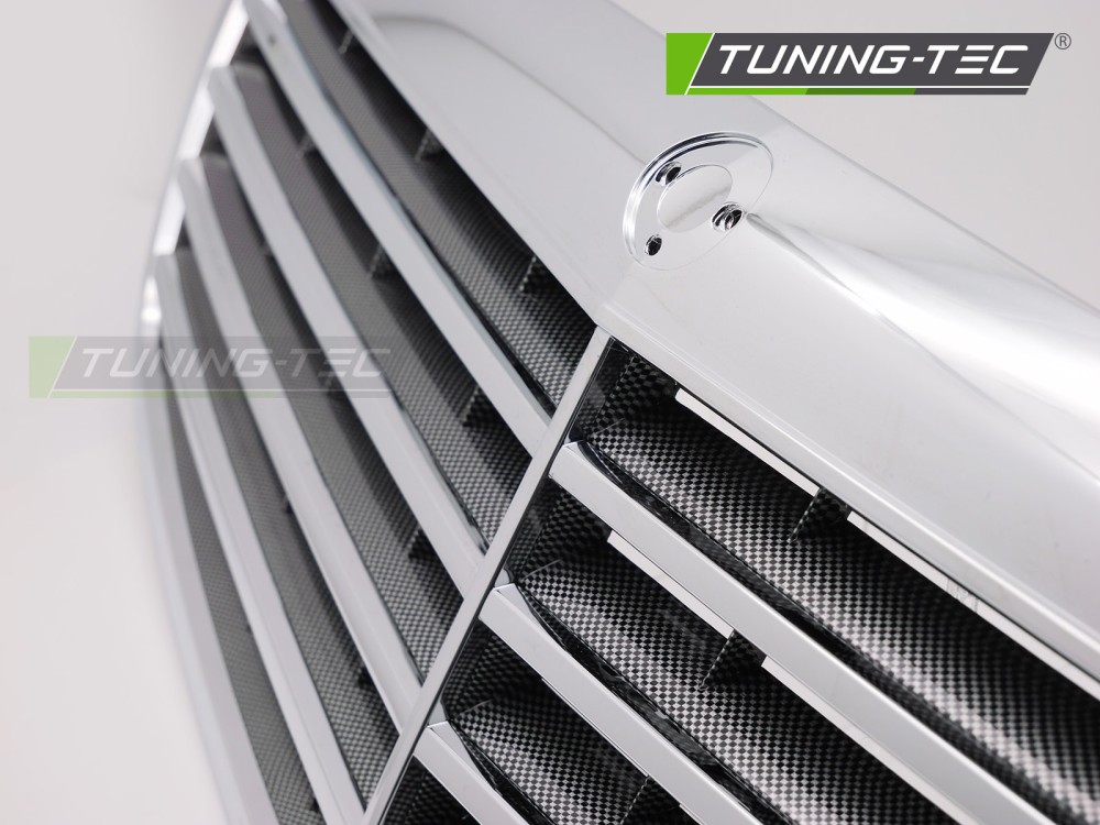 Front Grille Mercedes W221 05-09 Carbon Look – náhľad 4