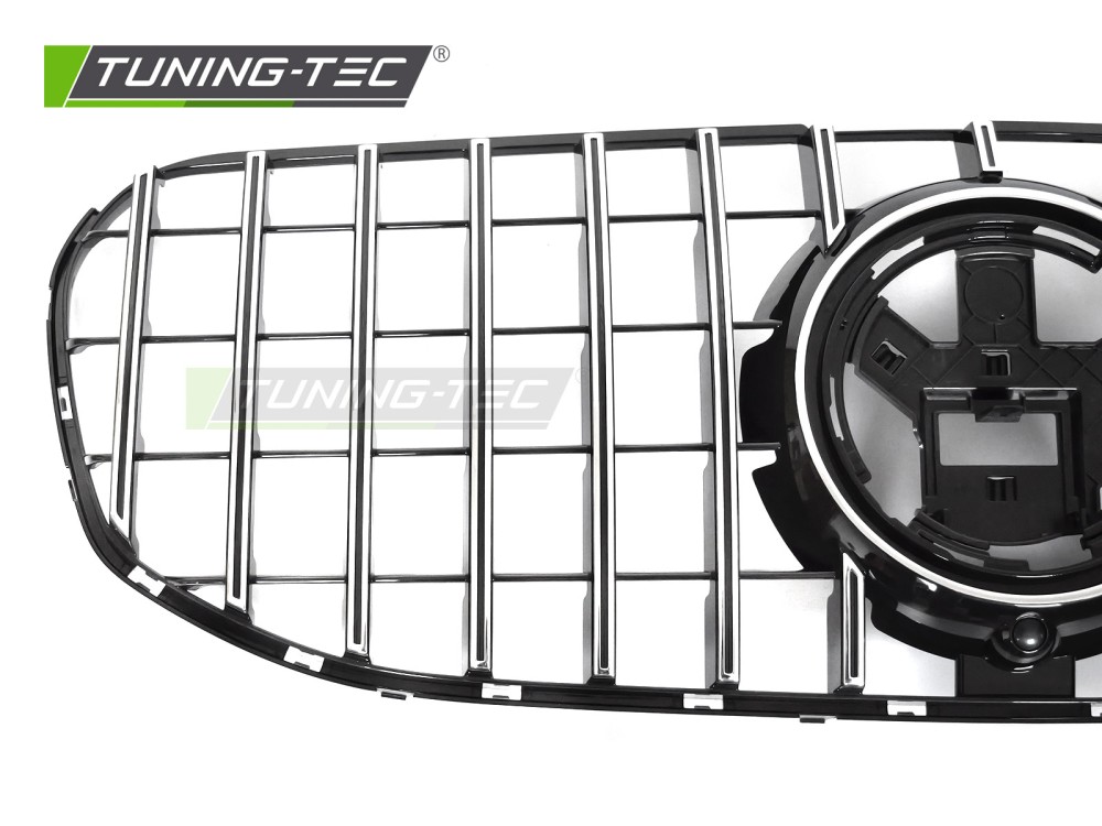 Front Grille Mercedes GLS X167 19-23 GT Style Black Chrome – náhľad 3