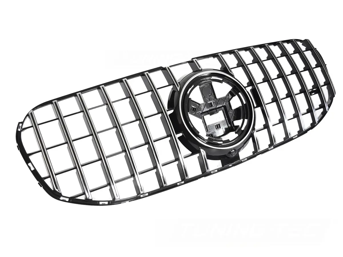 Front Grille Mercedes GLS X167 19-23 GT Style Black Chrome