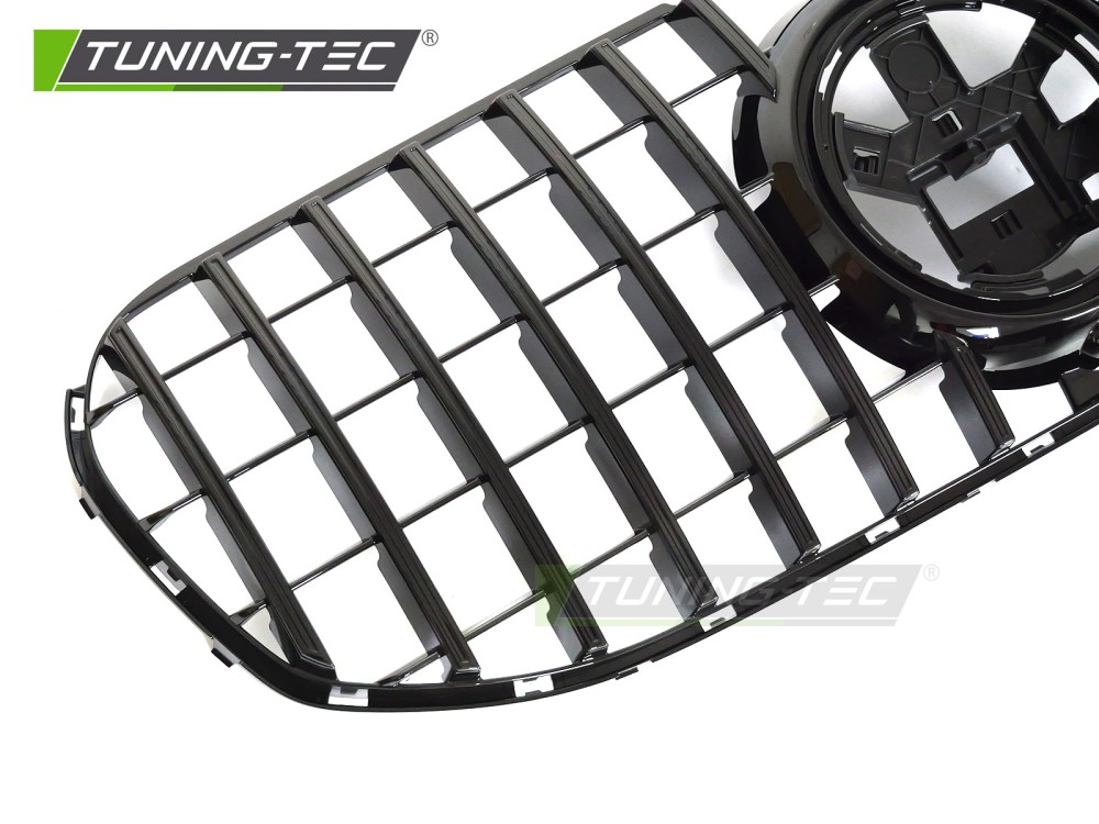 Front grille Mercedes GLS X167 19-23 GT Style Glossy Black – náhľad 3