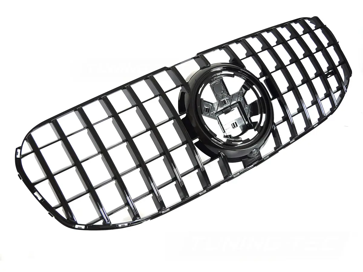Front grille Mercedes GLS X167 19-23 GT Style Glossy Black