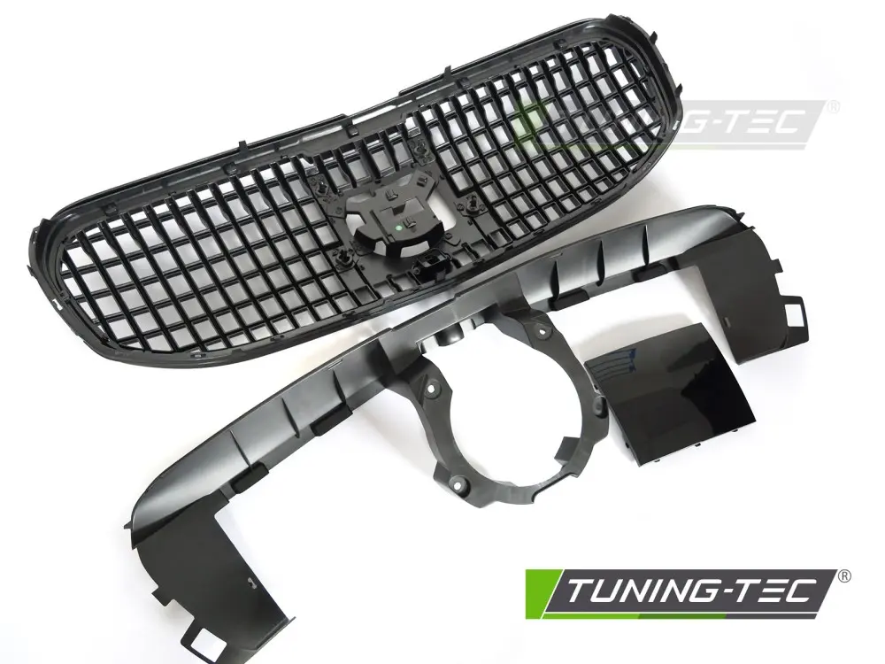 Front Grille Mercedes GLS X167 19-23 Glossy Black – náhľad 4