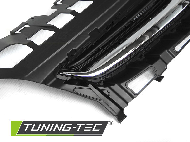 Front Grille Opel Astra J 12-15 Black Chrome – náhľad 3