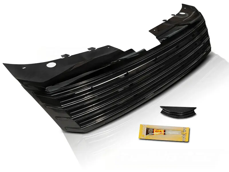 Front Grille VW Passat B7 10-14 Glossy Black