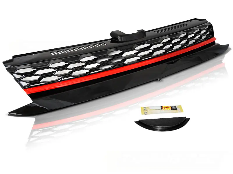 Front Grille VW Golf 7 17-20 Red GTI Style