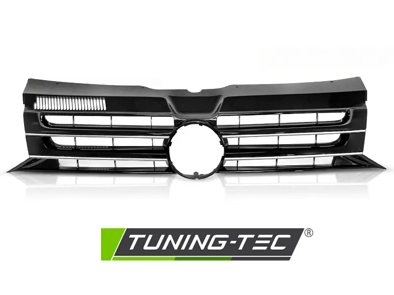 Front Grille VW T5 10-15 Caravelle Multivan Black Chrome – náhľad 2