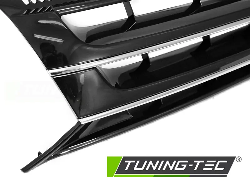 Front Grille VW T5 10-15 Caravelle Multivan Black Chrome – náhľad 3